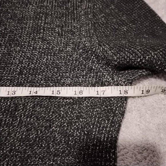 Reiss Jumper Mens XS Tiger Grey Chunky Tight Knit Contrasting Trim Crew Heavy - Picture 5 of 13